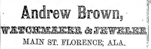 Andrew Brown newspaper advert
