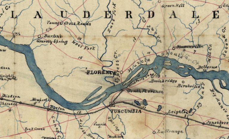 1896 Colbert county map shows “South Florence”