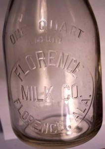 Florence Milk company bottle