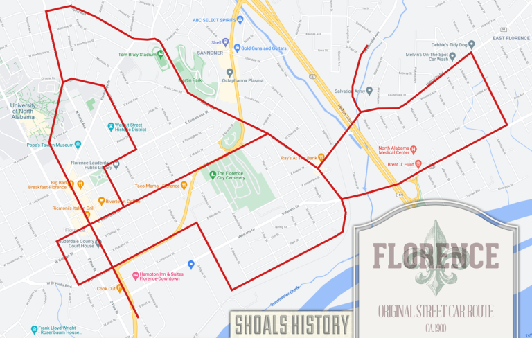 Florence original street car map