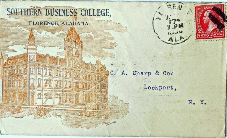 A piece of mail from 1895