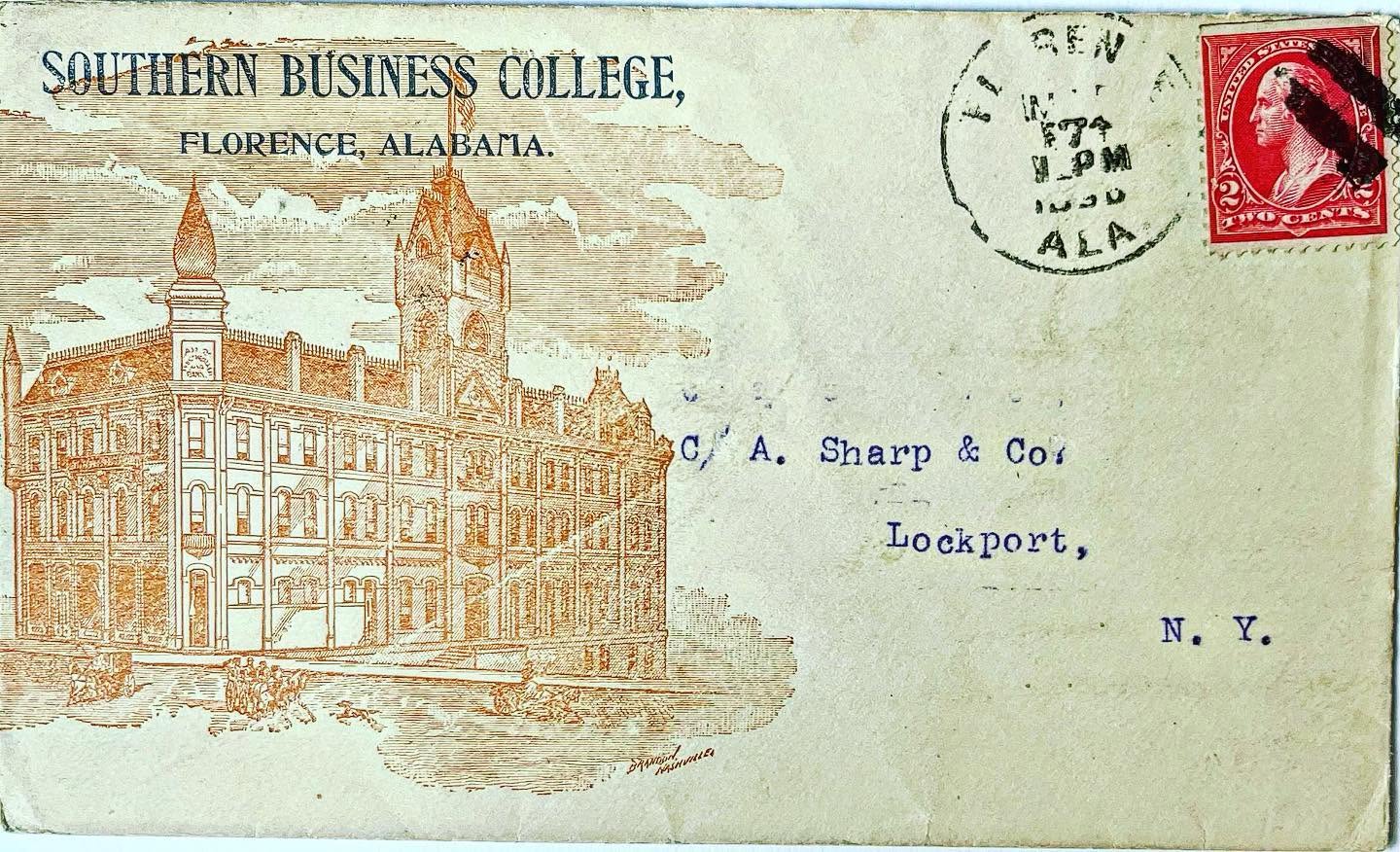A piece of mail from 1895